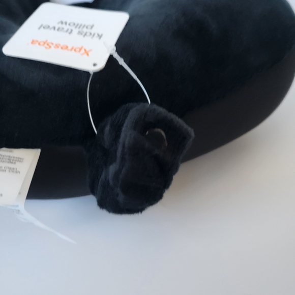 XpresSpa Accessories Panda Kids Size Travel Neck Pillow With Carry